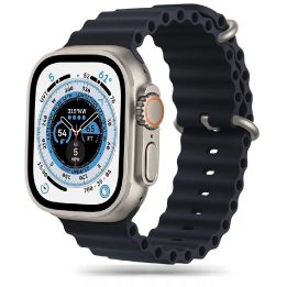 Dirželis Apple Watch 4 / 5 / 6 / 7 / 8 / 9 / SE / Ultra 1 / 2“ (42 / 44 / 45 / 49 mm) – juoda