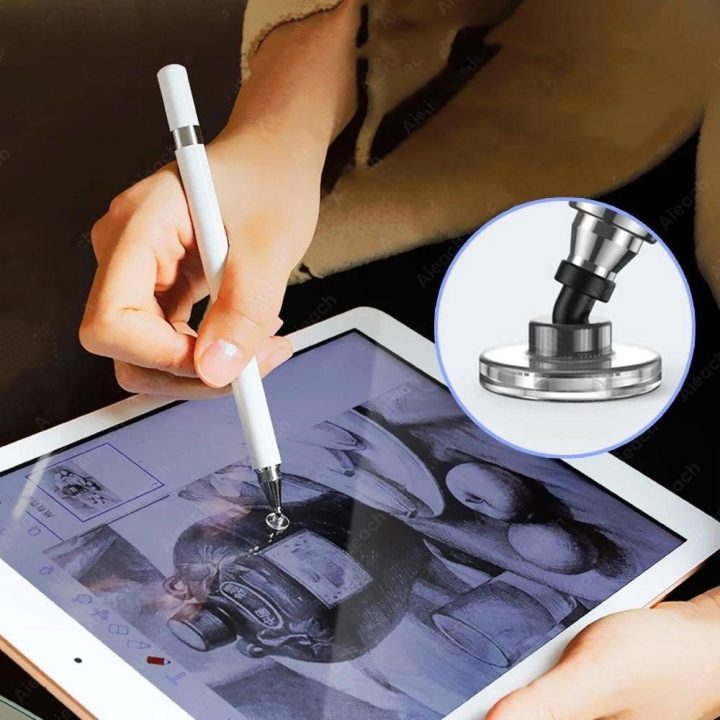 Pieštukas su jutikliu planšetiniam kompiuteriui, violetinės spalvos