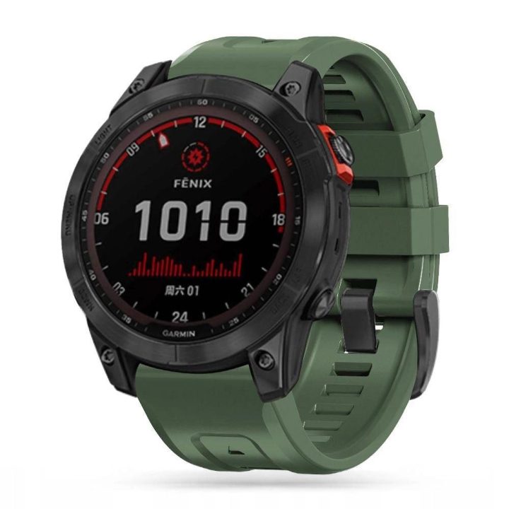 IconBand“ laikrodžiams Garmin Fenix 3“ / 5X“ / 3HR“ / 5X Plus“ / 6X“ / 6X Pro“ / 7X“ – žalia