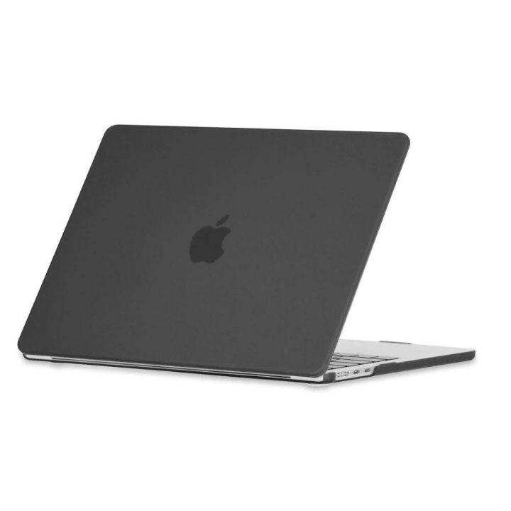 13 col. MacBook Air“ M2/M3/2022–2024 dėklas – matinė juoda spalva