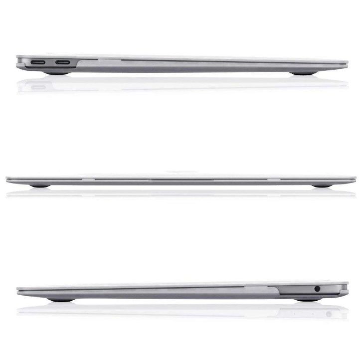 13 col. MacBook Air“ M2/M3/2022–2024 dėklas – matinė juoda spalva