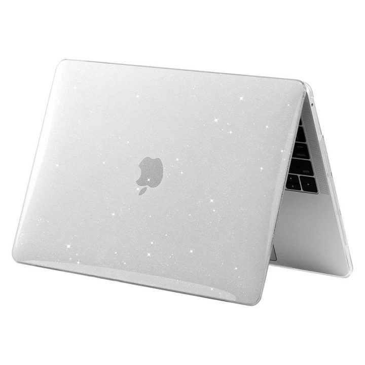 MacBook Air 13 colių M2 / M3 / 2022–2024 dėklas – permatomas ir spindintis