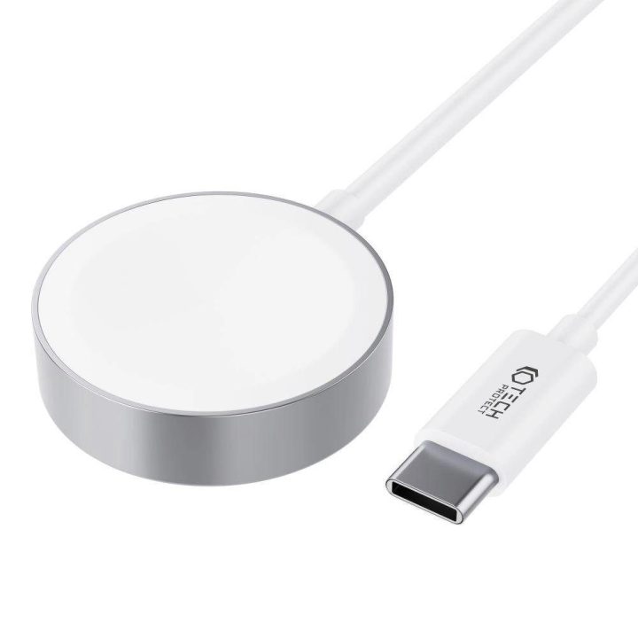 Magnetinis indukcinis įkroviklis su USB-C jungtimi, skirtas Apple Watch, 1,2m - baltas