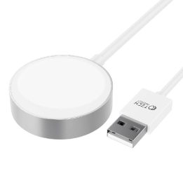Magnetinis indukcinis įkroviklis su USB jungtimi Apple Watch 1,2 m - baltas