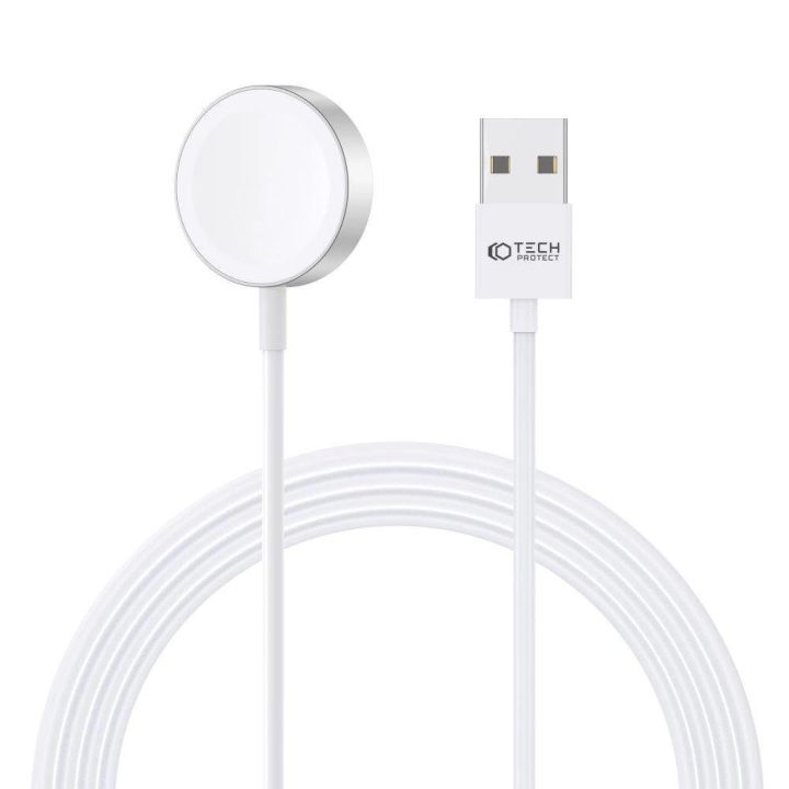 Magnetinis indukcinis įkroviklis su USB jungtimi Apple Watch 1,2 m - baltas
