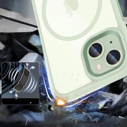 iPhone 15“ dėklas – skaidriai žalias