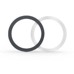 Magnetinis žiedas UNIVERSAL - juodas / sidabrinis (2 vnt.)
