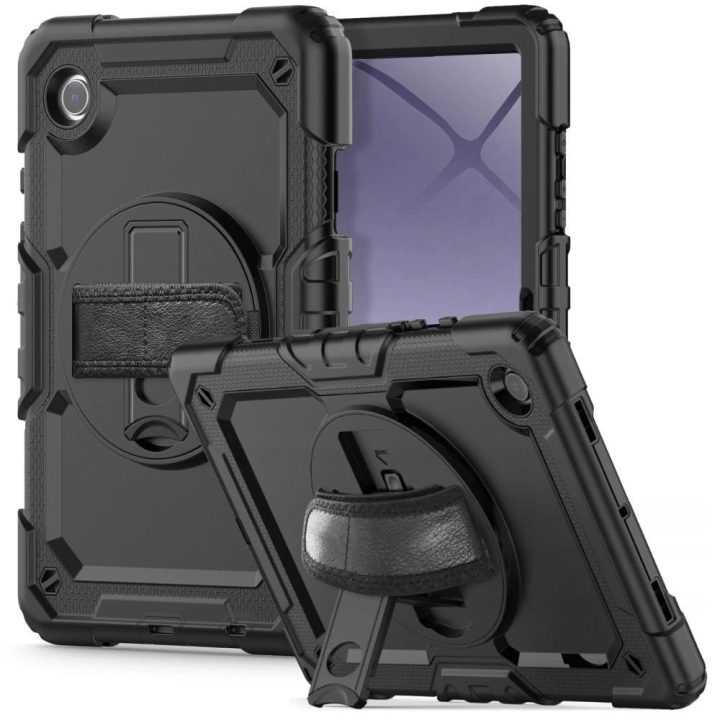 Samsung“ dėklas planšetiniam kompiuteriui Galaxy Tab A9+ 11.0 X210/X215/X216“, juodas