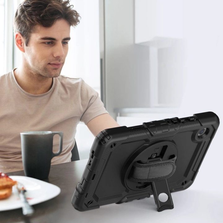 Samsung“ dėklas planšetiniam kompiuteriui Galaxy Tab A9+ 11.0 X210/X215/X216“, juodas