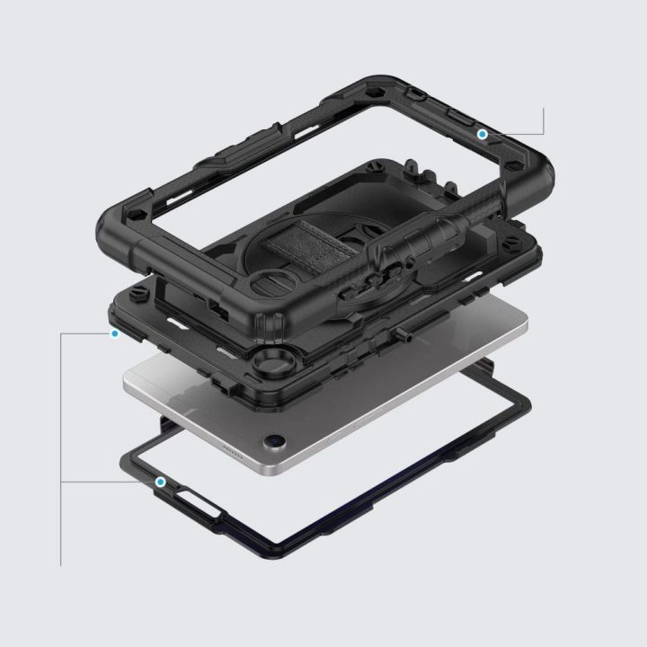Samsung“ dėklas planšetiniam kompiuteriui Galaxy Tab A9+ 11.0 X210/X215/X216“, juodas