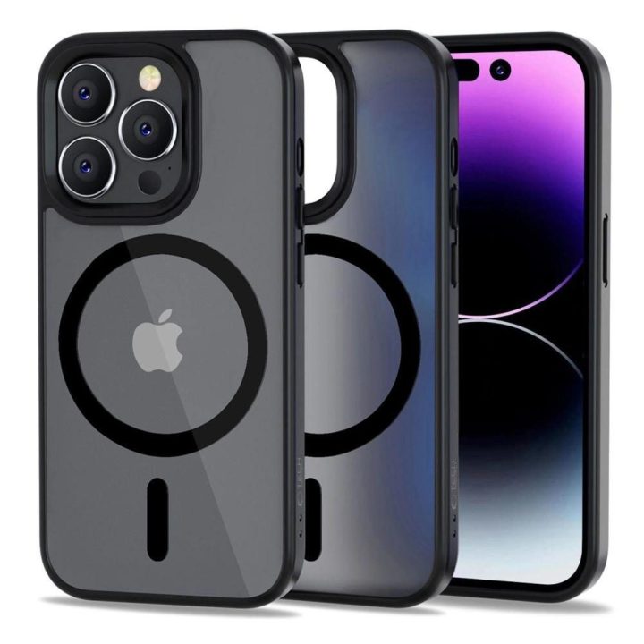 Dėklas iPhone 14 Pro“ – juoda matinė spalva