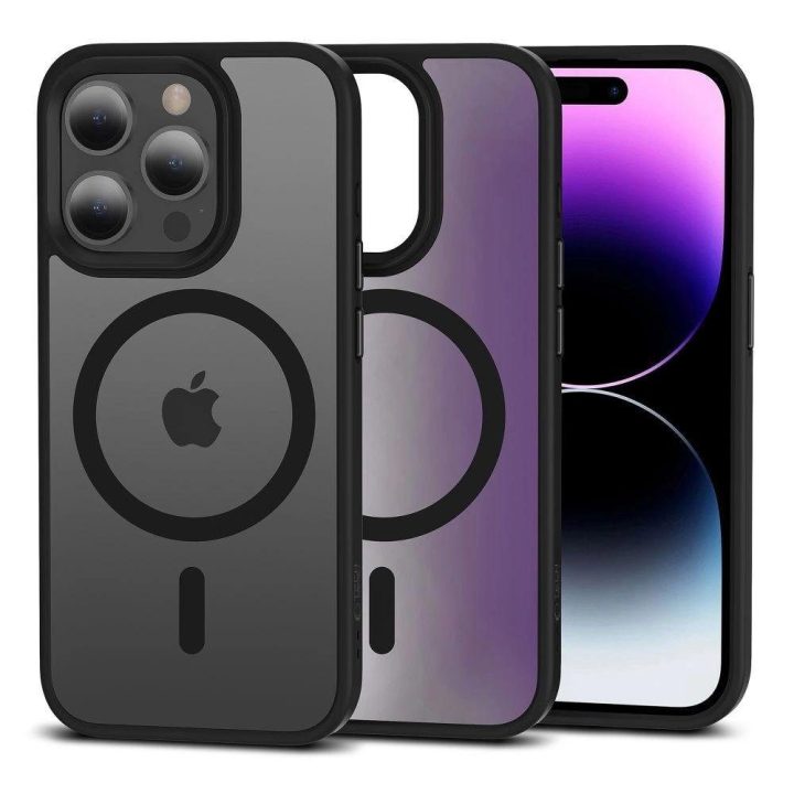 iPhone 15 Pro Max dėklas – matinė juoda