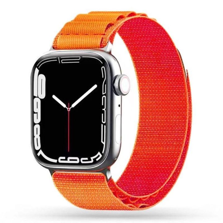 Dirželis Apple Watch 4 / 5 / 6 / 7 / 8 / 9 / SE / Ultra 1 / 2 (42/44/45/49 mm) - Oranžinė