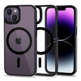 iPhone 14 dėklas - skaidrus ir juodas