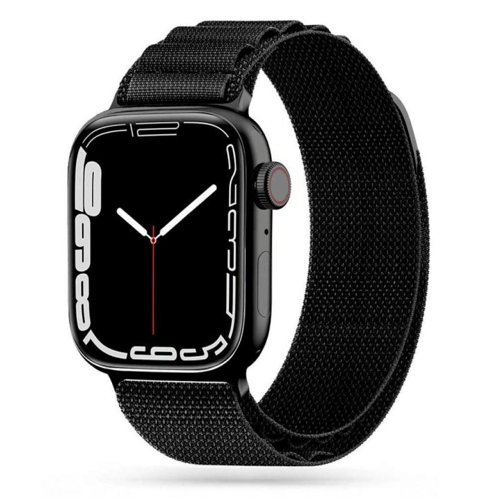 Apyrankė Apple Watch 4/5/6/7/8/9/SE/Ultra 1/2 (42/44/45/49 mm) — juoda