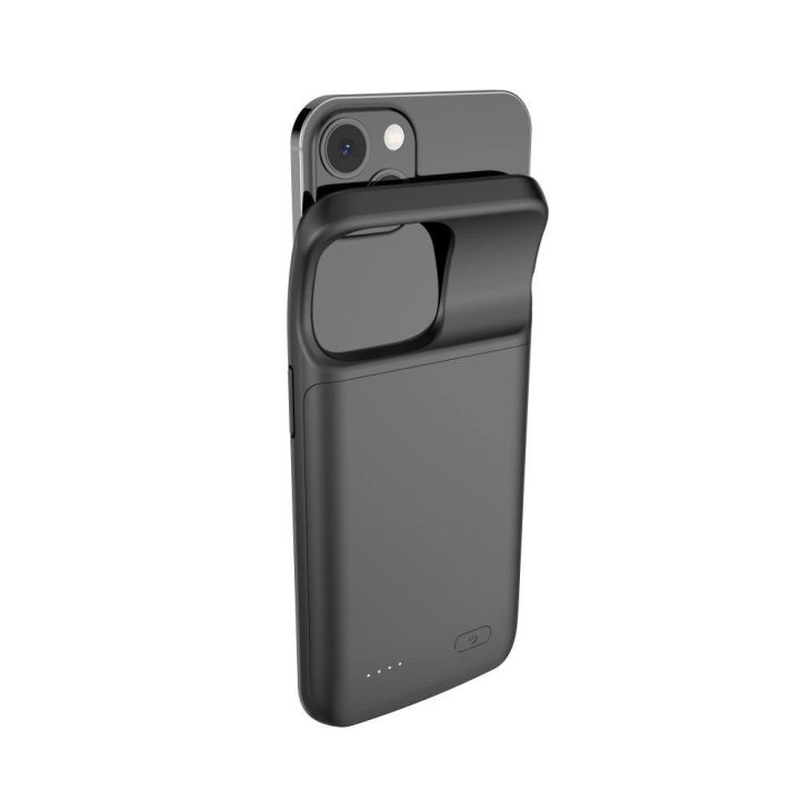 iPhone 13 / 13 Pro“ dėklas su 4800 mAh galios banku – juodas