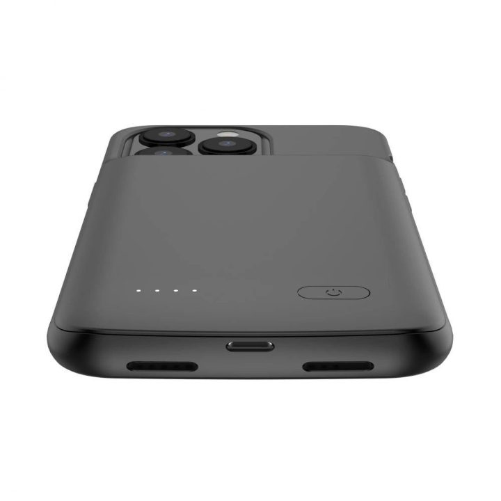 iPhone 13 / 13 Pro“ dėklas su 4800 mAh galios banku – juodas
