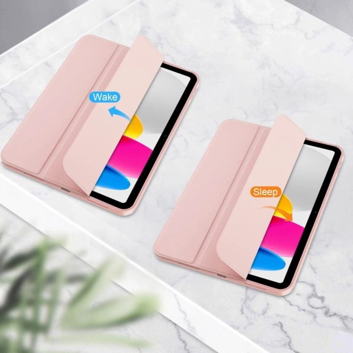 SC pieštuko dėklas iPad 10.9 2022 - rausvos spalvos