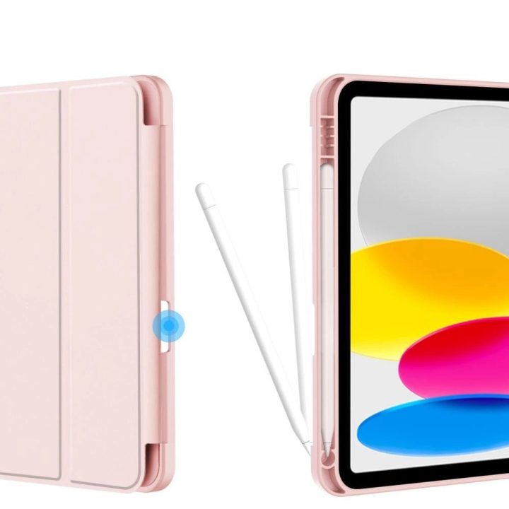 SC pieštuko dėklas iPad 10.9 2022 - rausvos spalvos