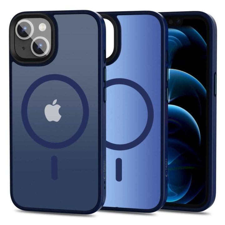 iPhone 13“ dėklas – matinė tamsiai mėlyna