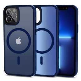 MagSafe dėklas iPhone 12 / 12 Pro - matinis tamsiai mėlynas