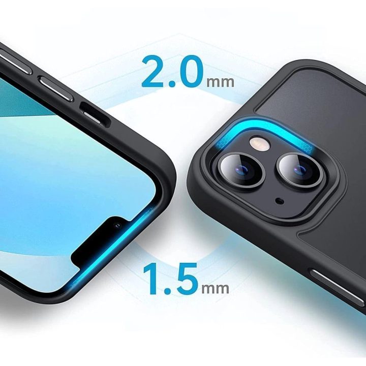 MagSafe dėklas iPhone 12 / 12 Pro - matinis tamsiai mėlynas