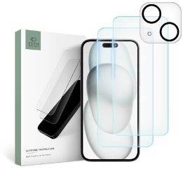Pritaikyta iPhone 15 2 vnt. grūdinto stiklo ekranui / grūdintas stiklas kamerai