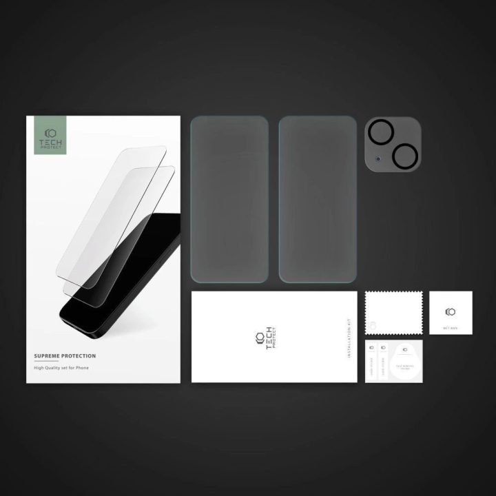 Pritaikyta iPhone 15 2 vnt. grūdinto stiklo ekranui / grūdintas stiklas kamerai