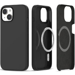 iPhone 15“ dėklas – matinė juoda spalva