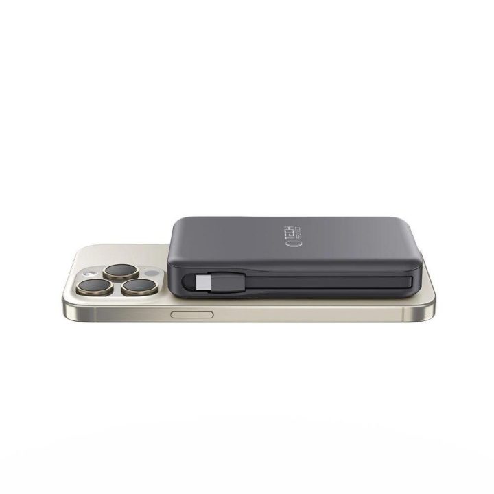 Powerbank su MagSafe 10000 mAh 15 W USB C/Lightning jungtys – juoda