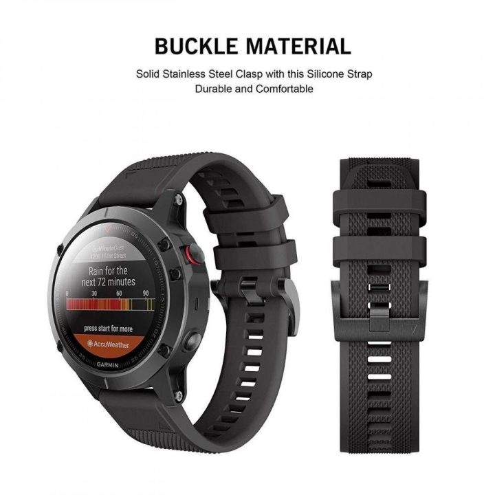 Garmin Fenix ​​3 / 5X / 3HR / 5X Plus / 6X / 6X Pro / 7X dėklas - juodas
