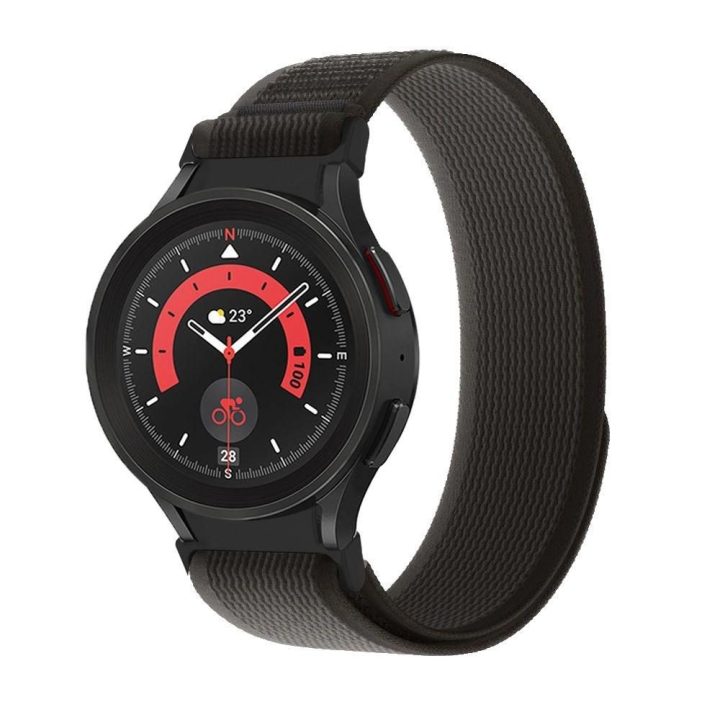 Apyrankė Samsung Galaxy Watch 4/5/5 Pro/6/7/FE - juoda ir oranžinė