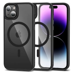 dėklas iPhone 15“ – skaidrus ir juodas