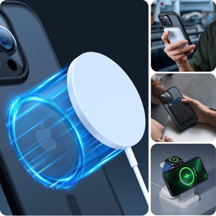 dėklas iPhone 15“ – matinė juoda