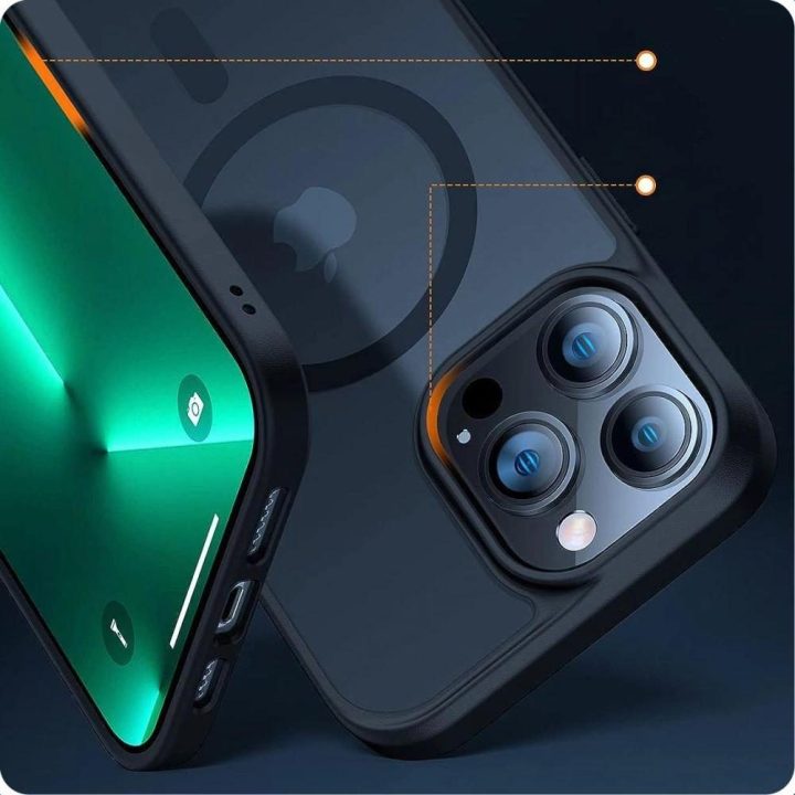 iPhone 15 Pro“ dėklas – permatomas ir juodas