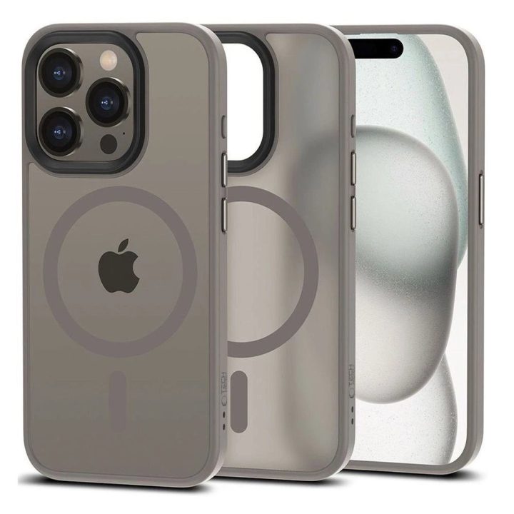 iPhone 15 Pro“ dėklas – matinio titano