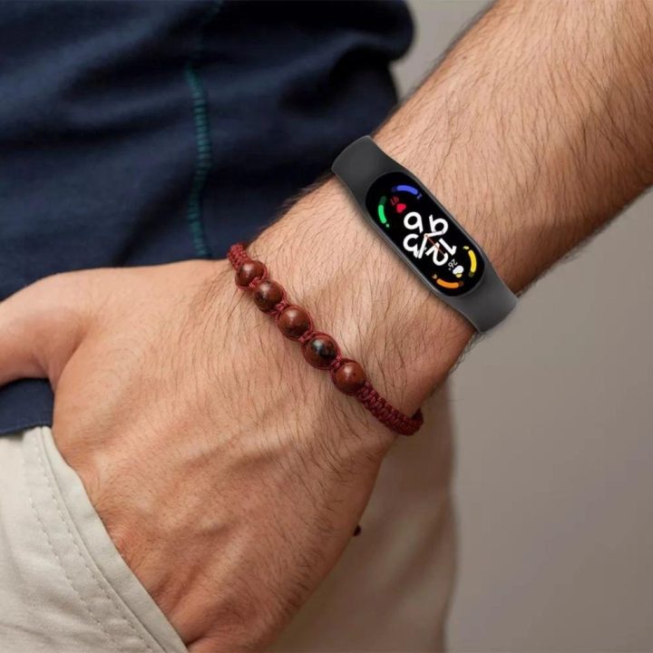 IconBand“ dirželis Xiaomi Mi Smart Band 5 / 6 / 7 / NFC“ – juodas