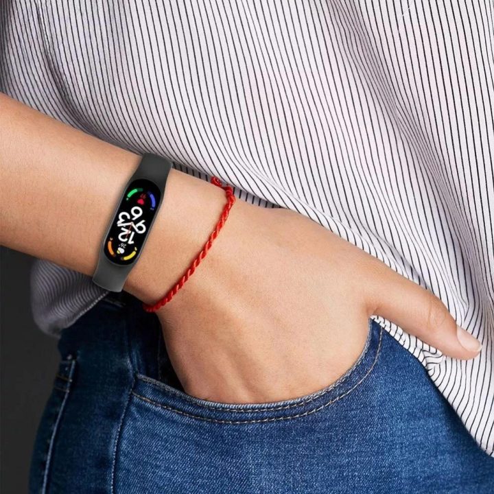IconBand“ dirželis Xiaomi Mi Smart Band 5 / 6 / 7 / NFC“ – juodas