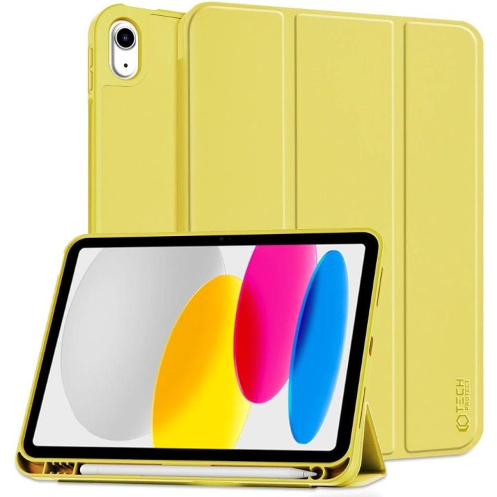 dėklas iPad 10.9 2022 - geltonos spalvos
