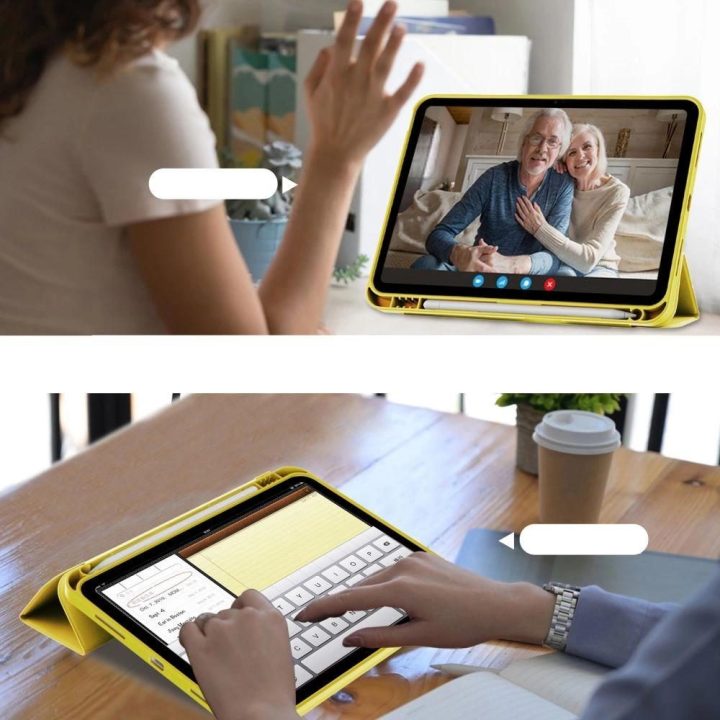 dėklas iPad 10.9 2022 - geltonos spalvos