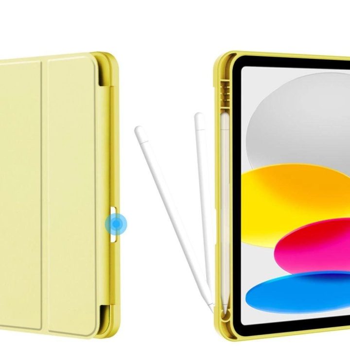 dėklas iPad 10.9 2022 - geltonos spalvos