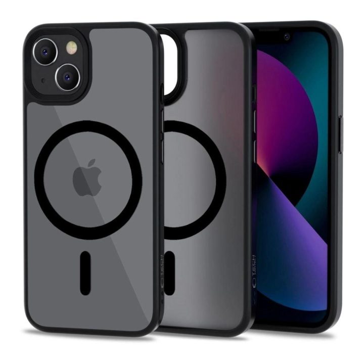 iPhone 13 mini“ dėklas – matinė juoda