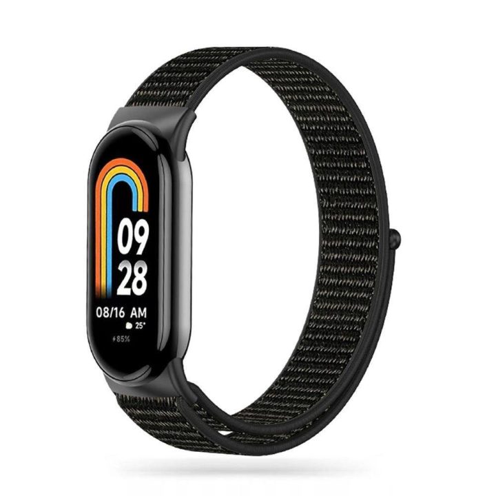 Xiaomi Smart Band 8 / 8 NFC“ nailoninis dirželis – juodas