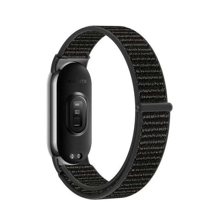 Xiaomi Smart Band 8 / 8 NFC“ nailoninis dirželis – juodas