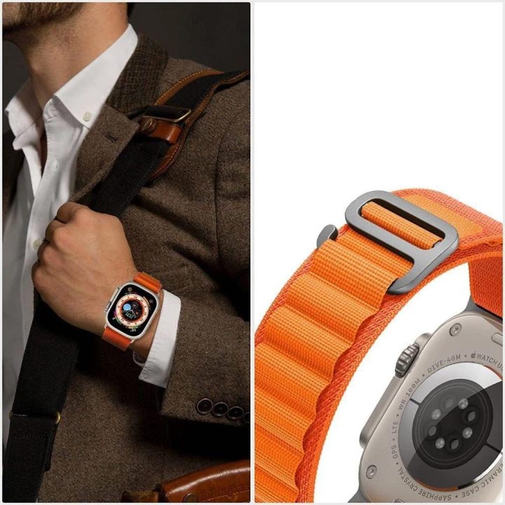 Dirželis Apple Watch 4/5/6/7/8/9/SE/Ultra 1/2 (42/44/45/49 mm) - žalsvai mėlynas