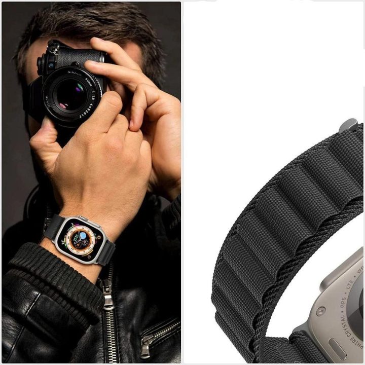 Dirželis Apple Watch 4/5/6/7/8/9/SE/Ultra 1/2 (42/44/45/49 mm) - žalsvai mėlynas