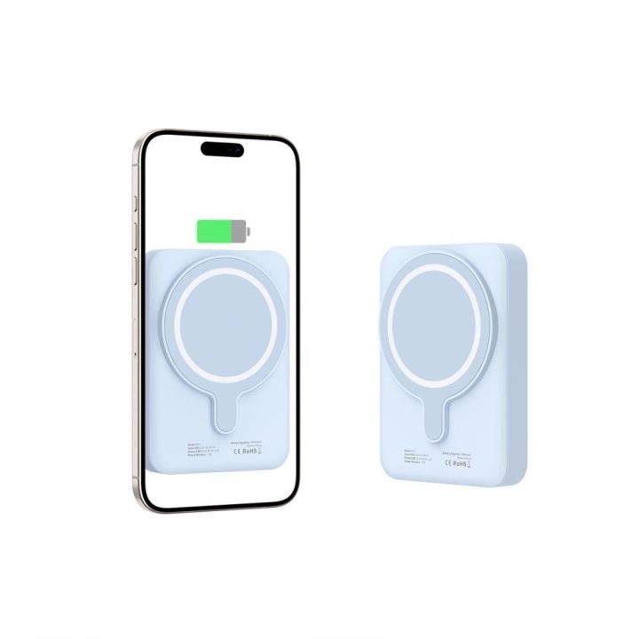 Powerbank“ su MagSafe“ 10000mAh 15 W USB C kabelis
