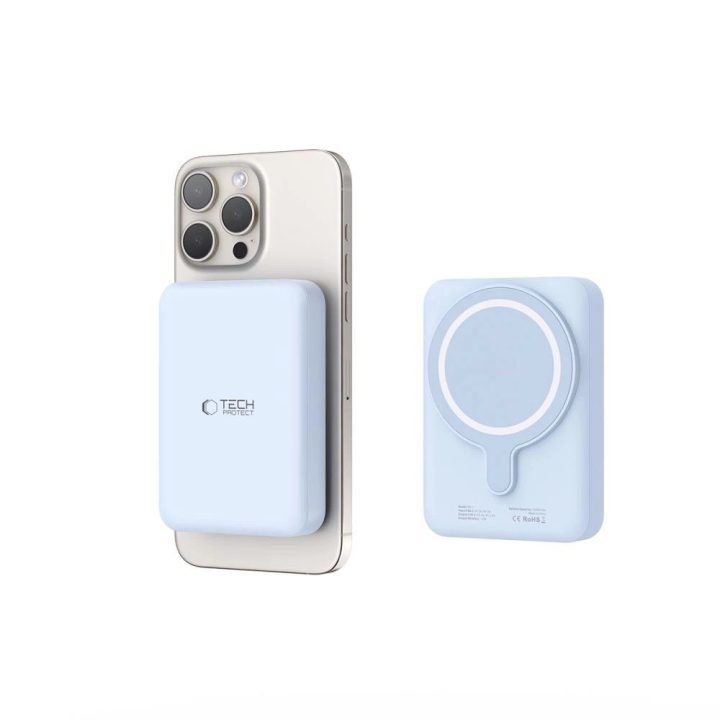 Powerbank“ su MagSafe“ 10000mAh 15 W USB C kabelis