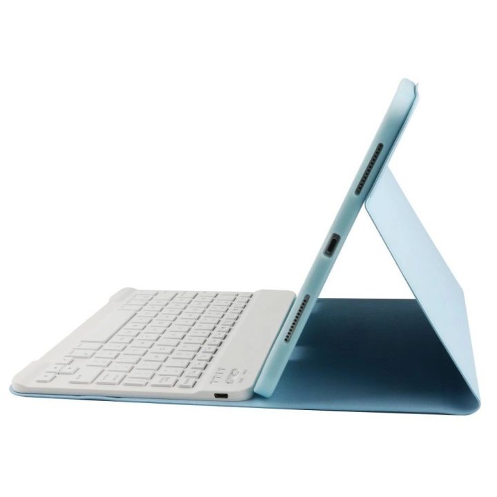 Pen + Keyboard“ dėklas su klaviatūra iPad“ planšetiniams kompiuteriams 10,9 colių, 2022 m. – šviesiai mėlynas