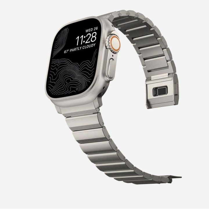 Apyrankė Apple Watch 4/5/6/7/8/9/SE/Ultra 1/2 (42/44/45/49 mm) - titaninė